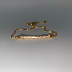 Women’s gold studded bar bracelet